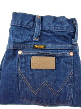 Wrangler Jeans Men's 33x30 Blue 936DEN Cowboy Cut Slim Fit Heavy Denim Vintage